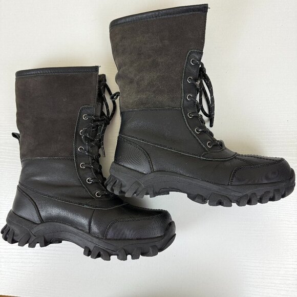 Like New Tara M McKinley Leather Boots 100% Wool Lined